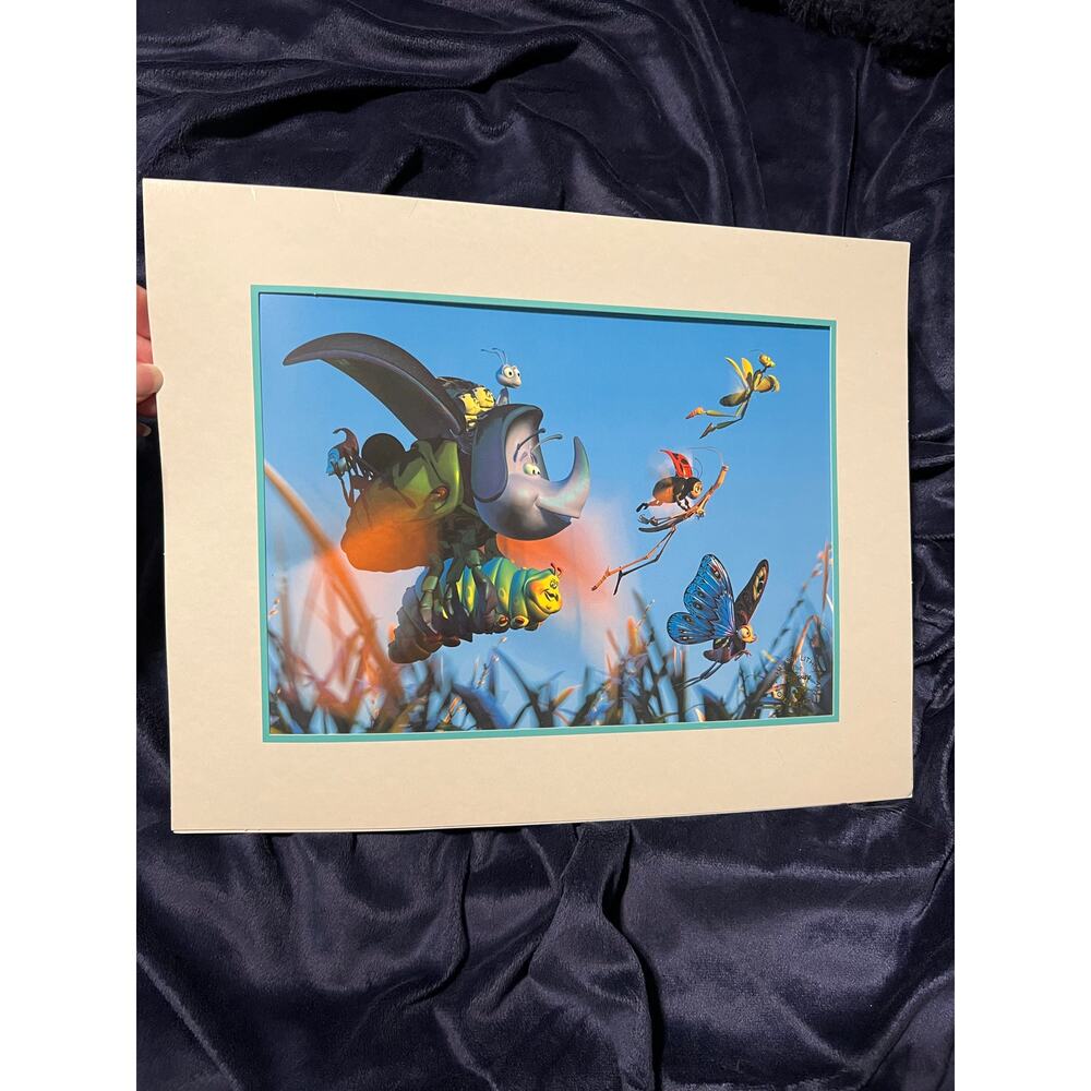1997 Disney A Bug’s Life Lithograph Print w/ Original Envelope Pixar Vintage